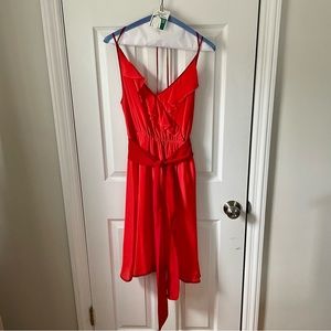 Elegant Red Sleeveless Dress